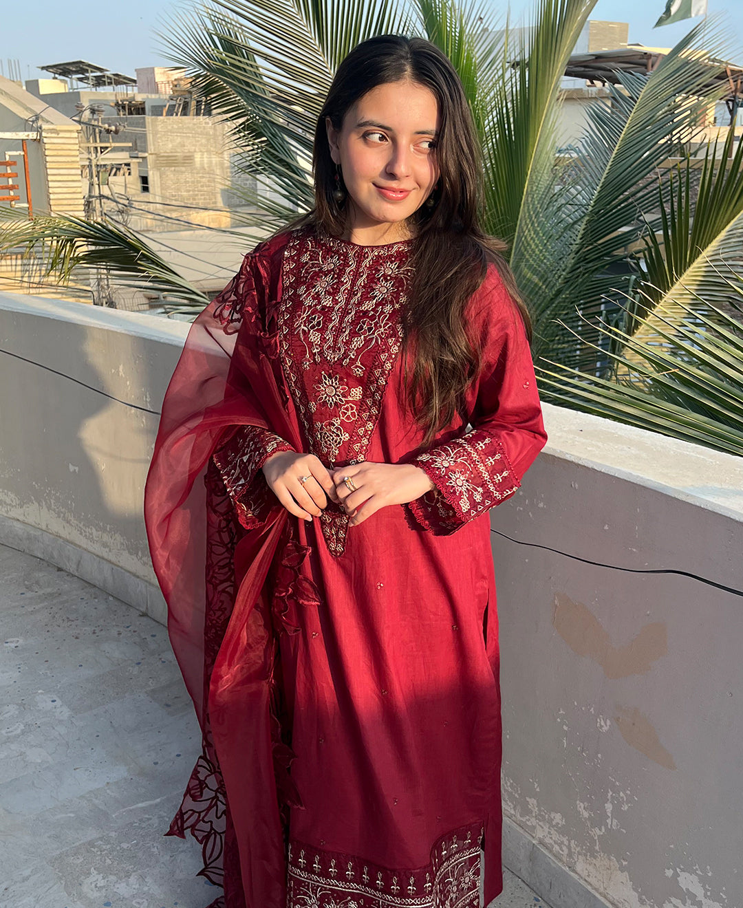 Gul-e-Bahar - 3 Piece Embroidered Cotton Suit