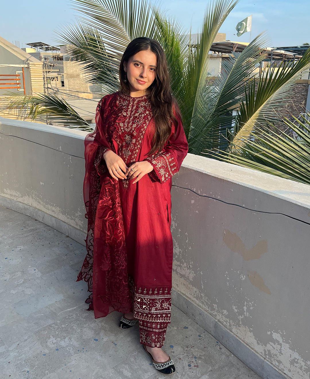 Gul-e-Bahar - 3 Piece Embroidered Cotton Suit