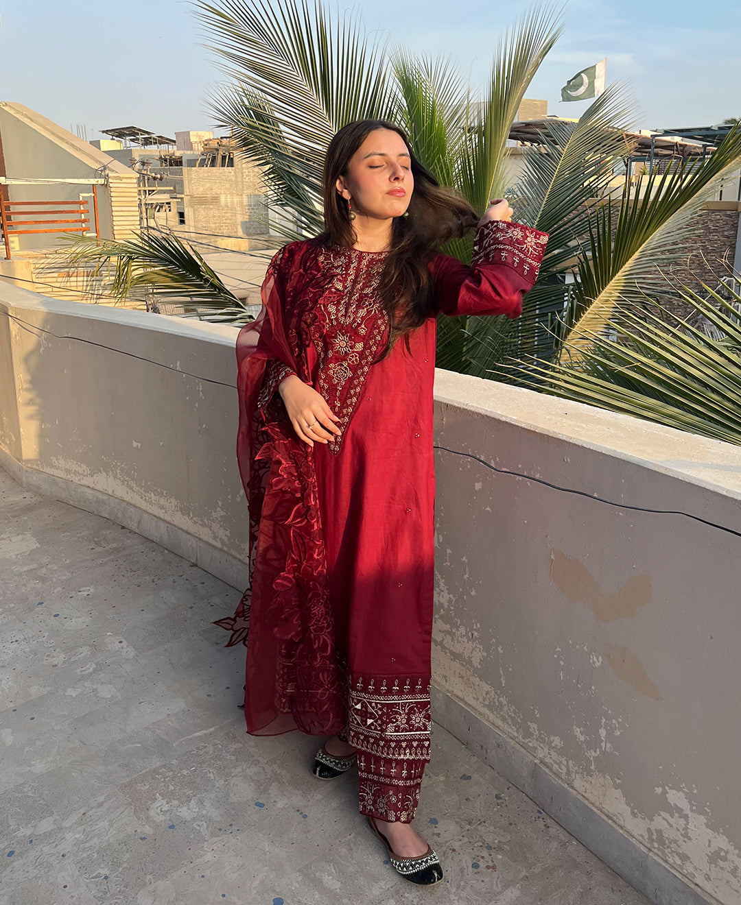 Gul-e-Bahar - 3 Piece Embroidered Cotton Suit