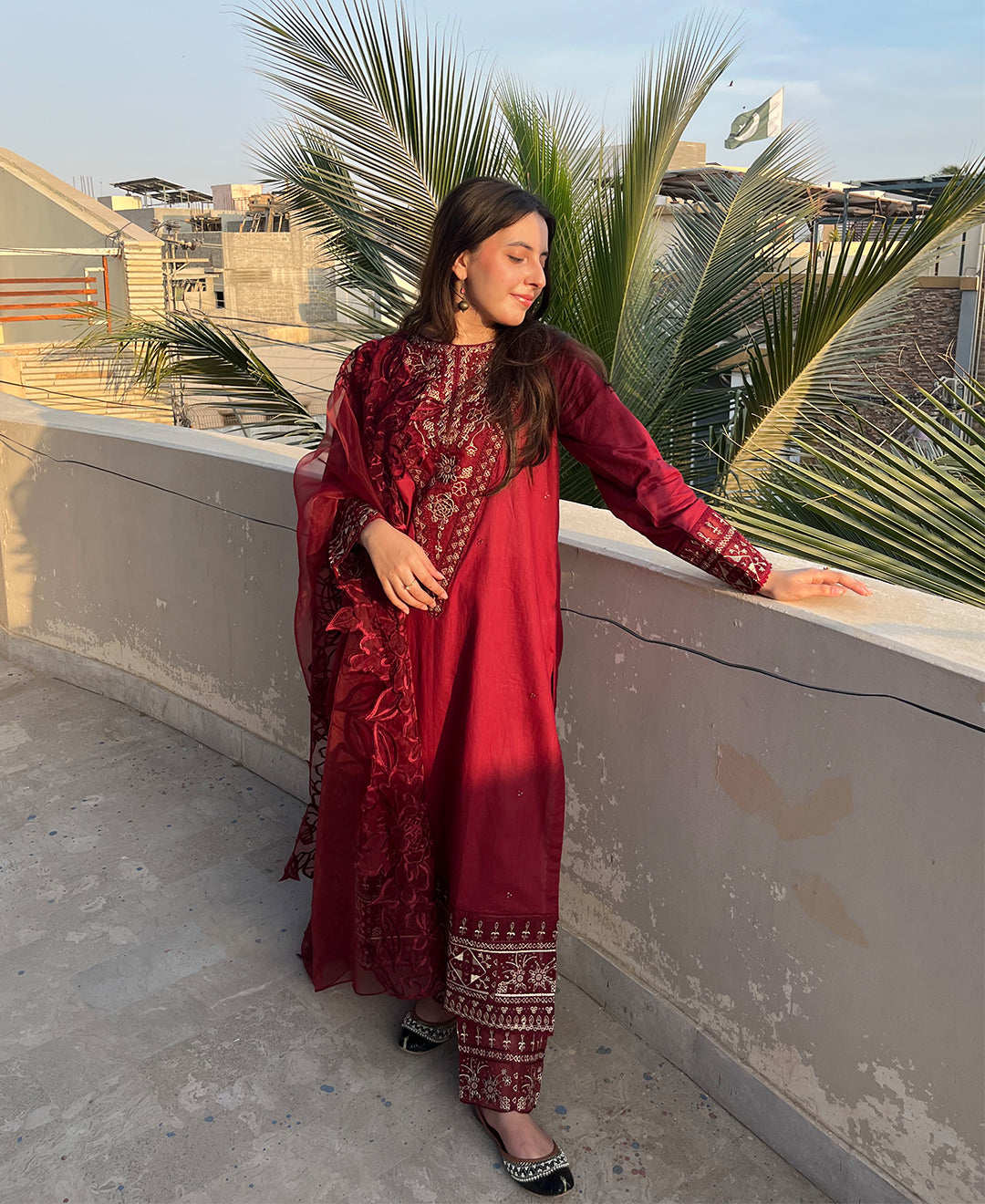 Gul-e-Bahar - 3 Piece Embroidered Cotton Suit