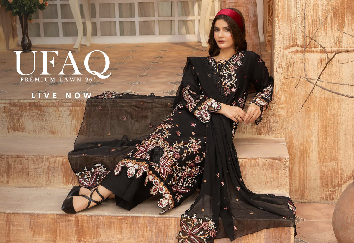 Ufaq By Sadasleek Lawn'26