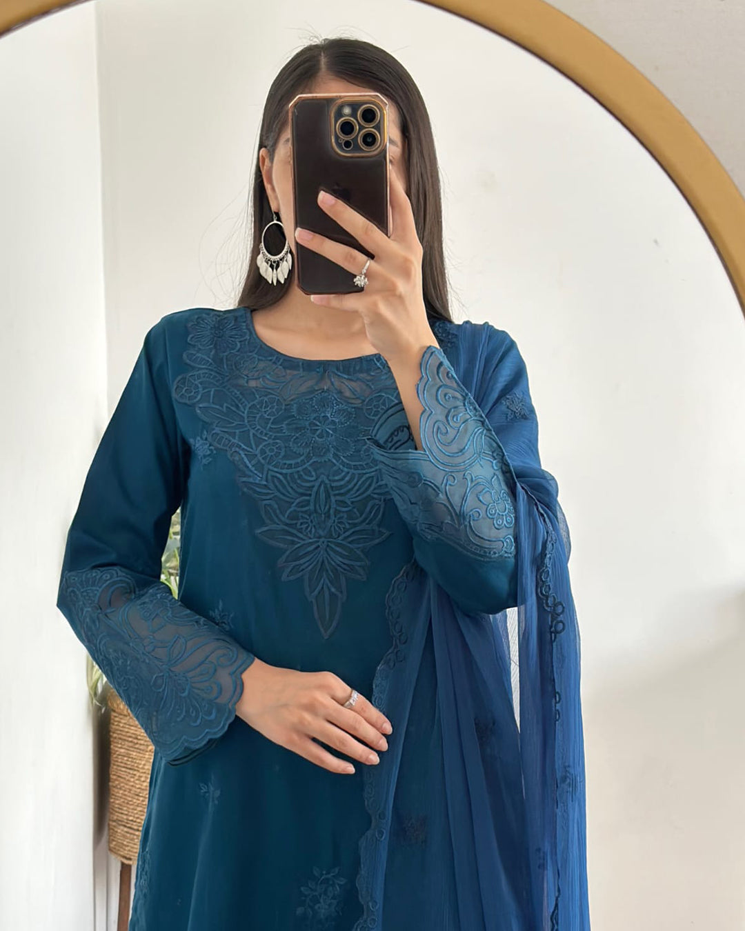 Mystic Glaze - 3 Piece Embroidered lawn Cotton Suit