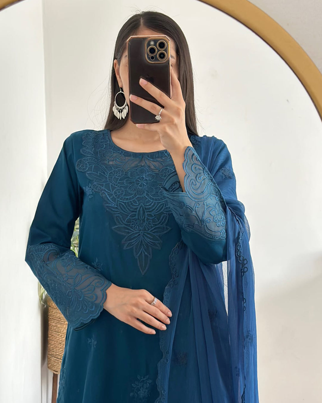Mystic Glaze - 3 Piece Embroidered lawn Cotton Suit