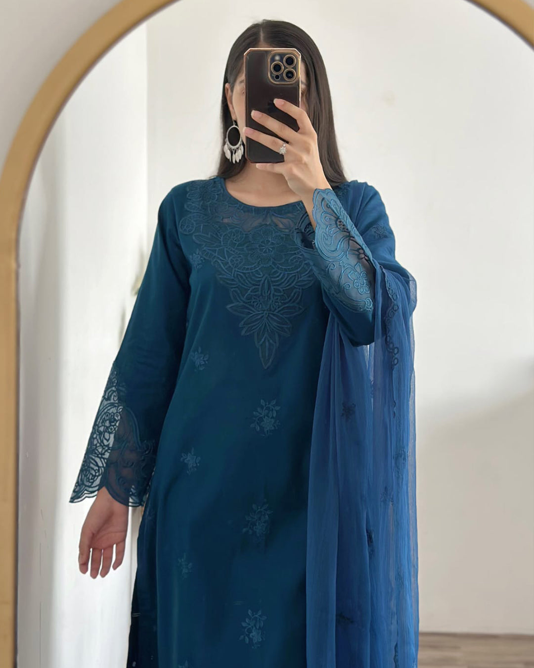 Mystic Glaze - 3 Piece Embroidered Lawn Cotton Suit