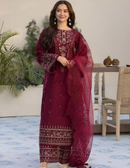 Gul-e-Bahar - 3 Piece Embroidered lawn Cotton Suit