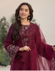Gul-e-Bahar - 3 Piece Embroidered lawn Cotton Suit