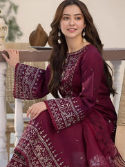 Gul-e-Bahar - 3 Piece Embroidered lawn Cotton Suit