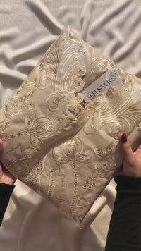 BEST SELLING ⚡ 3 pcs Cotton Embroidered Dress - Butter Beige