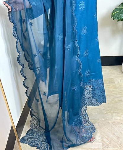 Mystic Glaze - 3 Piece Embroidered Lawn Cotton Suit